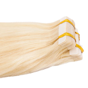 Raw Blonde Straight Tape In Extensions